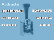 Numeroteur Modell C1 (Zs 7 | Zg 4,5) Schriftart: Block | Stempelfarbe: schwarz