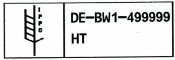 Kennzeichnungsstempel MHD Reiner jetStamp 1025 mit Tinte P5-MP4-BK mit Koffer